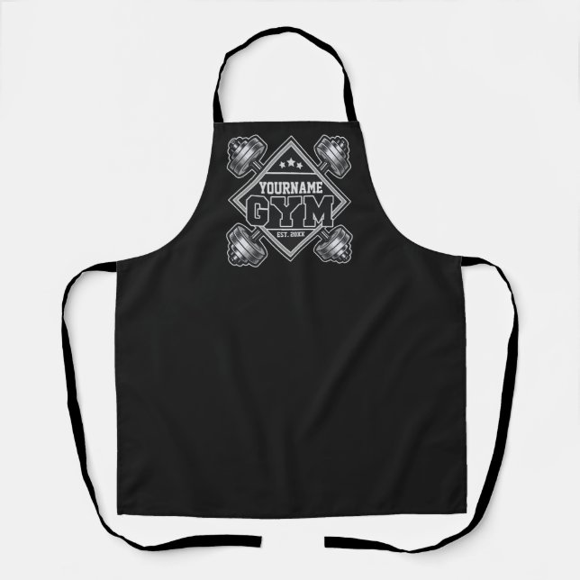 Individuelle Name Weightlift Zuhause Crossfit Gym Schürze (Vorderseite)