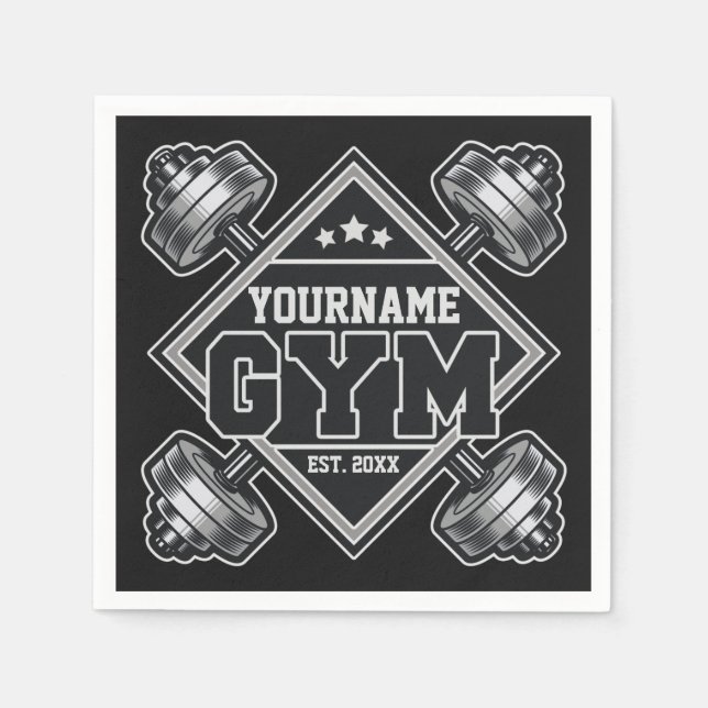 Individuelle Name Weightlift Zuhause Crossfit Gym Serviette (Vorderseite)