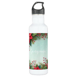 Individuelle Name Weihnachten Edelstahlflasche