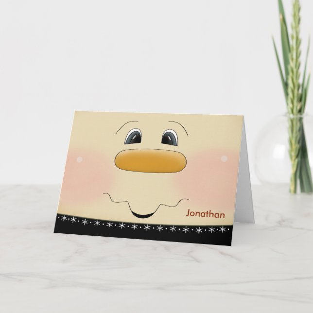 Individuelle Name Weihnachten für Kinder Happy Sno (Vorderseite)