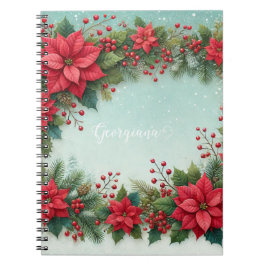 Individuelle Name Weihnachten Notizblock