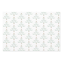 Individuelle Name Weihnachtsbaumwrapping Paper