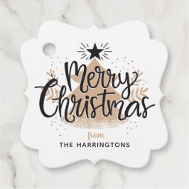 Individuelle Name Weihnachtsfavorit/Geschenketiket Geschenkanhänger