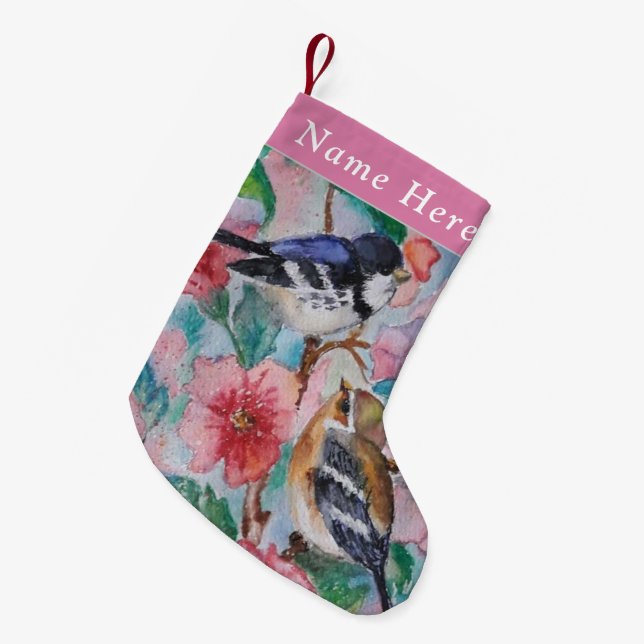 Individuelle Name Weihnachtsfeiertag Strumpf mit S Kleiner Weihnachtsstrumpf (Vorderansicht (hängend))