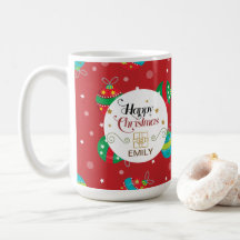 Individuelle Name Weihnachtsgeschenk Tasse - Glock