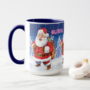 Individuelle Name Weihnachtskaffee Tasse, Jolly Sa Tasse