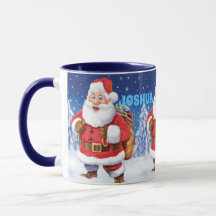 Individuelle Name Weihnachtskaffee Tasse, Jolly Sa