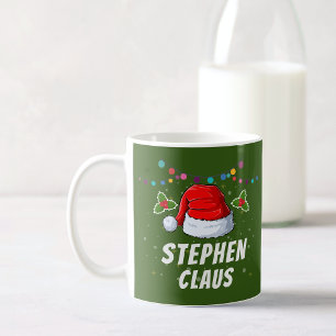 Individuelle Name Weihnachtsmannmütze Weihnachtsfe Kaffeetasse