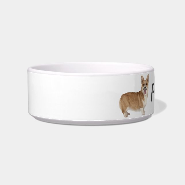 Individuelle Name Welsh Corgi Dog Tier Napf (Links)