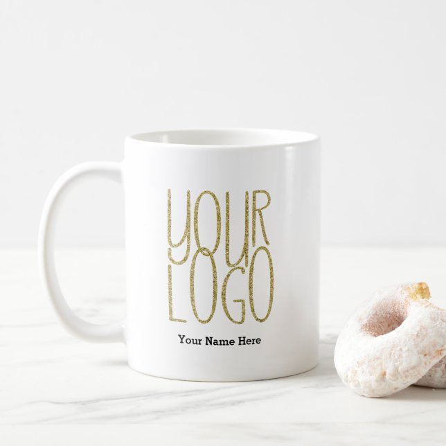 Individuelle Name Werbebotschaft Kaffeetasse (Mit Donut)