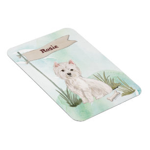 Individuelle Name Westie Pet Dog Magnet