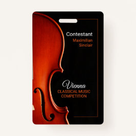 Individuelle Name - Wettbewerb für klassische Musi Ausweis