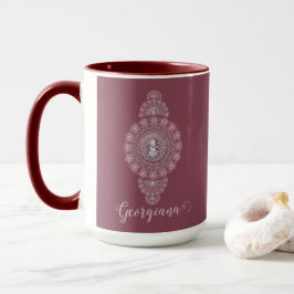 Individuelle Name Whimsical Snowman Ornamental Man Tasse