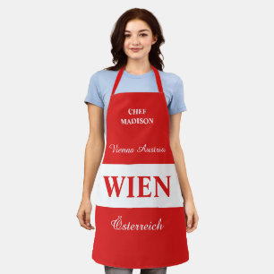Individuelle Name Wien - Wien Schürze