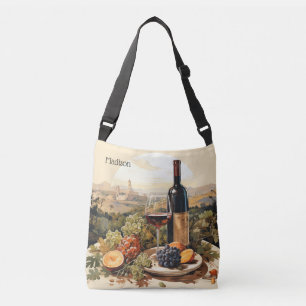 Individuelle Name Wine Lover Tragetaschen Mit Langen Trägern
