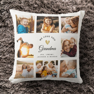Individuelle Name Wir Liebe Sie Oma Modernes Foto Kissen