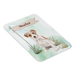 Individuelle Name Wire Hairs Jack Russell Pet Dog Magnet