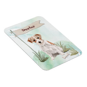 Individuelle Name Wire Hairs Jack Russell Pet Dog Magnet