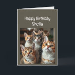 Individuelle Name Women Birthday Funny Cat Karte<br><div class="desc">Individuelle Name Women Birthday Funny Cat Menopause Spaß</div>