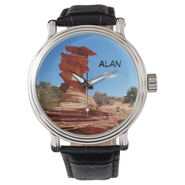 Individuelle Name Wrist Watch, Felsbildung Armbanduhr (Vorderseite)