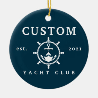 Individuelle Name Yachtdekoration, individuelle Ya Keramik Ornament