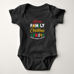 Individuelle Name Year Matching Family Weihnachten Baby Strampler