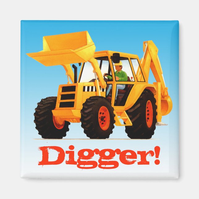 Individuelle Name Yellow Digger Magnet (Vorne)