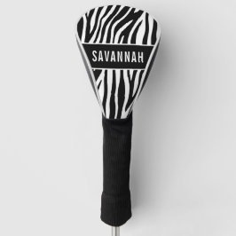 Individuelle Name Zebra Animal Print Muster Classi Golf Headcover