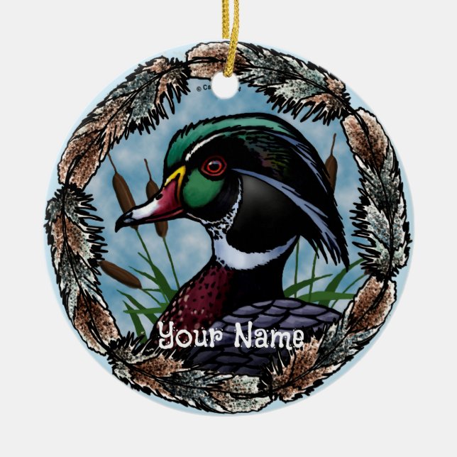 Individuelle Name-Zierdekor Keramik Ornament (Vorne)