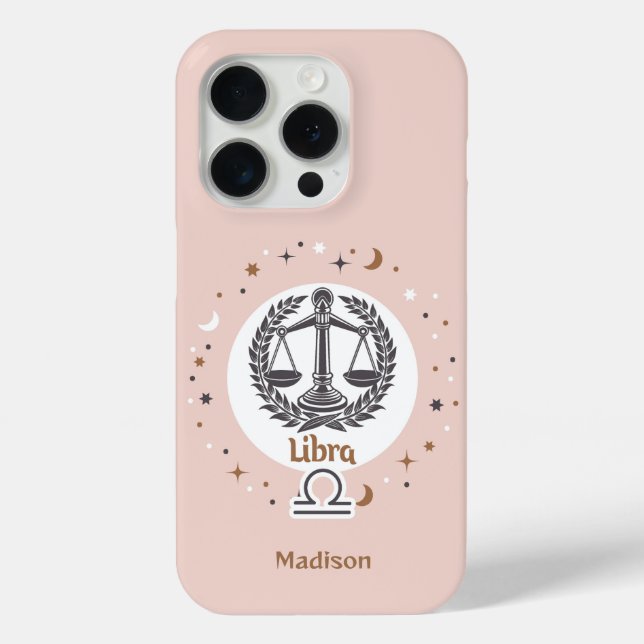 Individuelle Name Zodiac Sign Libra Case-Mate iPhone Hülle (Rückseite)