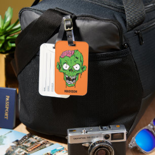 Individuelle Name Zombie Gepäckanhänger
