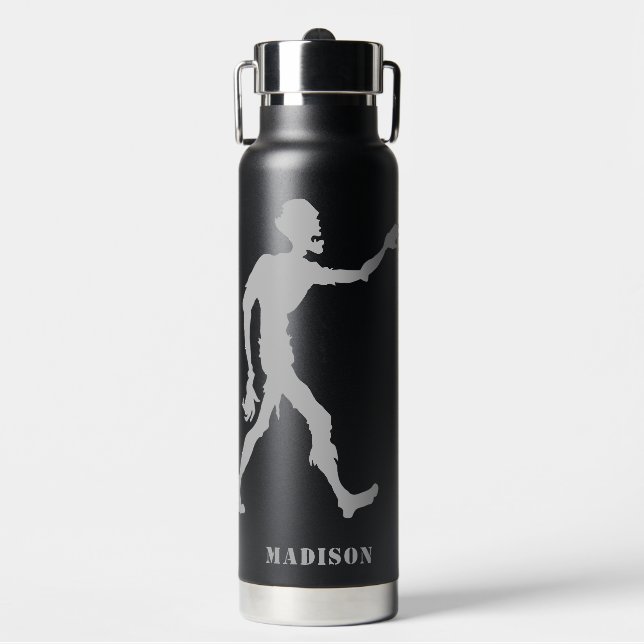 Individuelle Name Zombie Trinkflasche (Vorderseite)