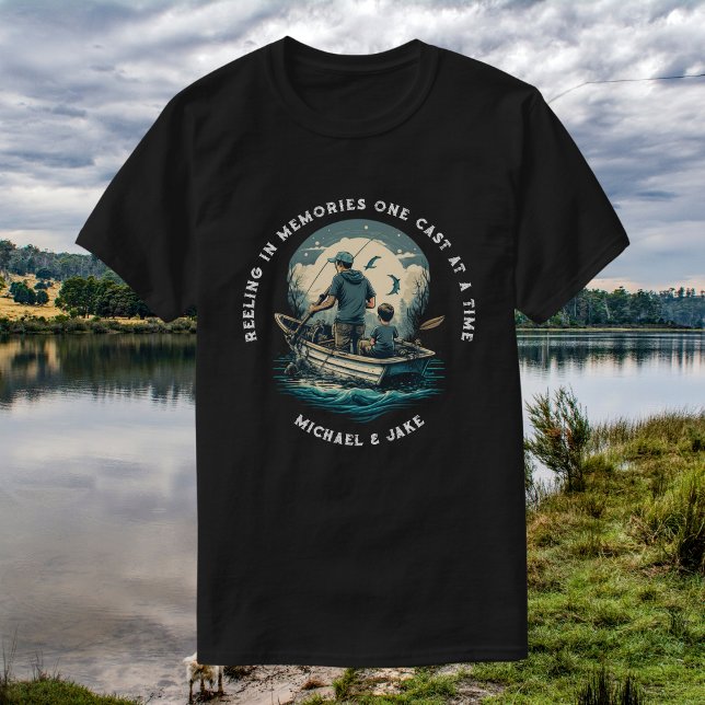 Individuelle Namen Fischen Vatergesang T-Shirt (Von Creator hochgeladen)