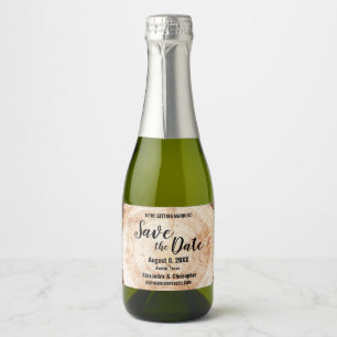 Individuelle Namen mit Holzschnitt Hochzeit Datum