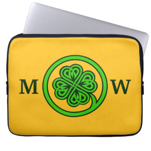 Individuelle Notebook-Ärmel für das Tribal-Kleebla Laptopschutzhülle