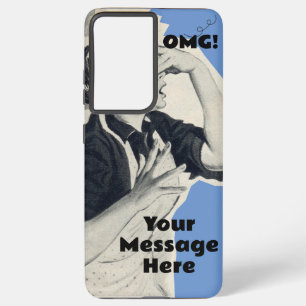 Individuelle OMG-Nachricht Antiker 50er Phone Case Samsung Galaxy Hülle