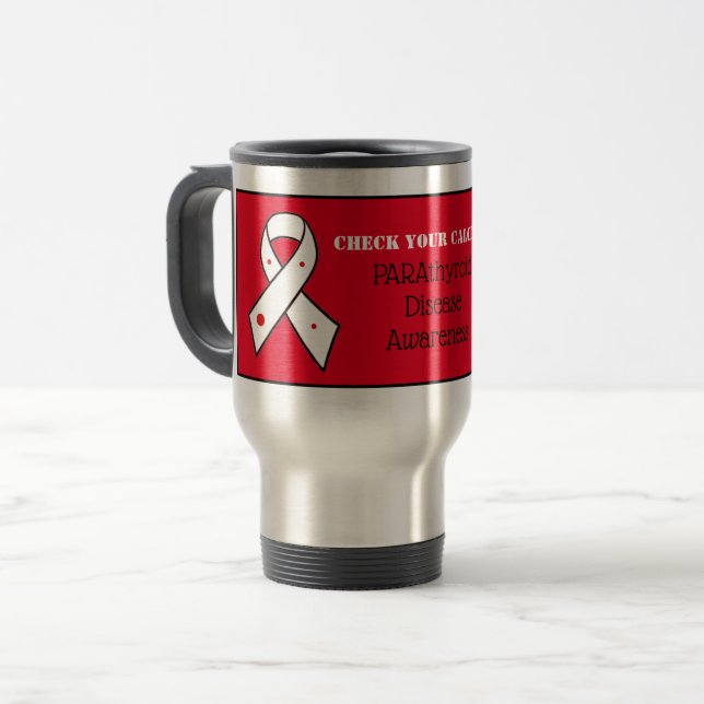 Individuelle Parathyroiderkrankung Reiseumarmung Reisebecher (Vorderseite Links)