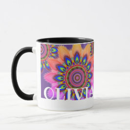 Individuelle PEACOCK-Kaffeemaschine Tasse Mandala 