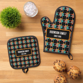 Individuelle personalisierte Küchenaccessoires Koc Ofenhandschuh & Topflappen-Set
