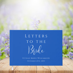 Individuelle personalisierte Saphir-Buchstaben für Gästebuch