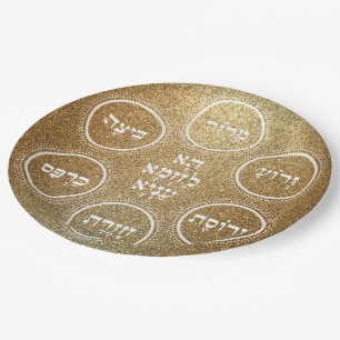Individuelle Pesach Seder Teller für jedermann