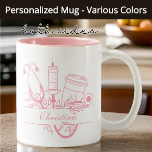Individuelle Pflege-Tasse, Gratuliere Absolvent, R Zweifarbige Tasse