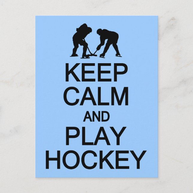 Individuelle Postkarte für Calm & Play Hockey beha (Vorderseite)