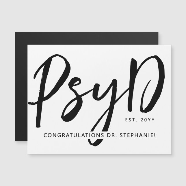 Individuelle PsyD Doktor der Psychologie Magnetkar Magnetkarte (Vorne/Hinten)