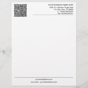 Individuelle QR-Code-Briefkopf-Gestaltung für Sie Briefbogen