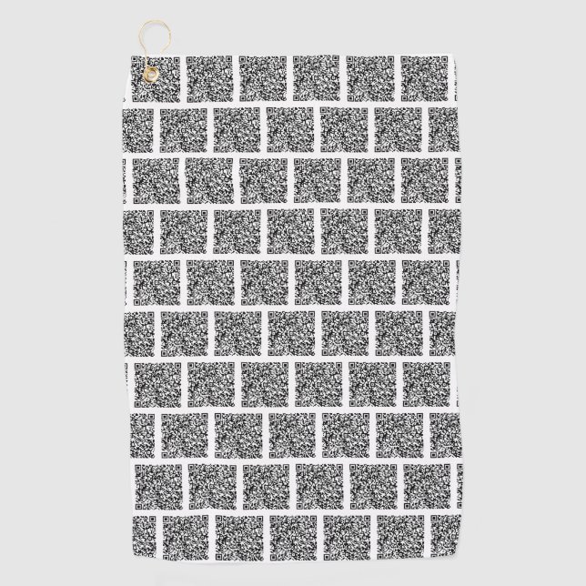 Individuelle QR-Code-Prüfung Info Golf-Handtuch Ih Golfhandtuch (Vorderseite)