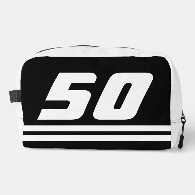 Individuelle Reisetasche für Männer zum 50. Geburt Waschbeutel (Vorderseite)