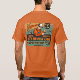 Individuelle Retro-Handwerker-Service-Werbung T-Shirt