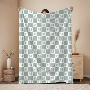 Individuelle Sage-Babydecke als Geschenk für Sie, Fleecedecke