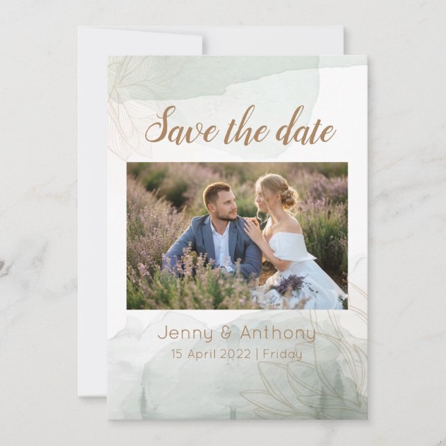 Individuelle Save the Date Einladung (Vorderseite)